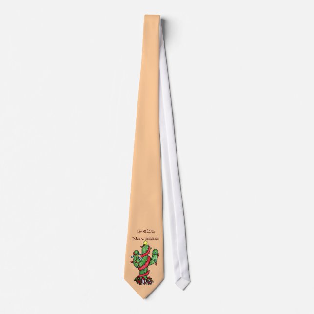 Christmas Cactus Tie (Front)