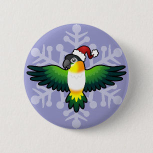 Christmas Caique / Lovebird / Pionus / Parrot 2 Inch Round Button