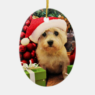 Christmas - Cairn Terrier - Roxy Ceramic Ornament