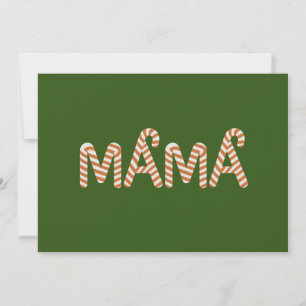 Christmas Cake Tree Mama Mom Sweater Funny Family Holiday Card