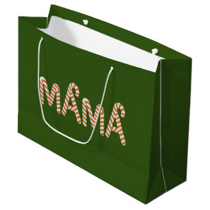 Christmas Cake Tree Mama Mom Sweater Funny Family Large Gift Bag