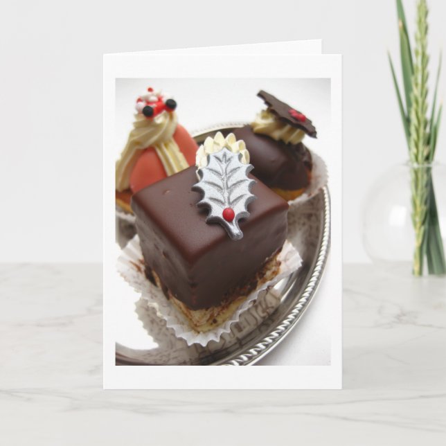 christmas cakes holiday card (Front)