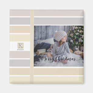 Christmas Calligraphy Winter Colour Palette Photo Magnet