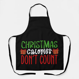 Christmas Calories Don't Count Cookies Family Apron