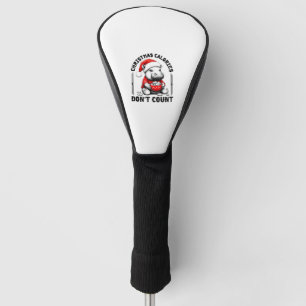 Christmas Calories Don't Count Funny Moo Deng Cook Golf Head Cover