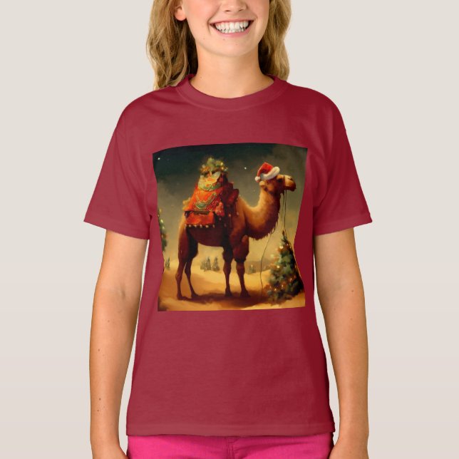 Christmas Camel 1 T-Shirt (Front)
