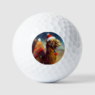Christmas Camel (3) Golf Balls