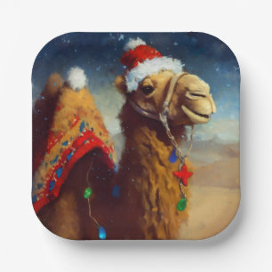 Christmas Camel 3 Paper Plate