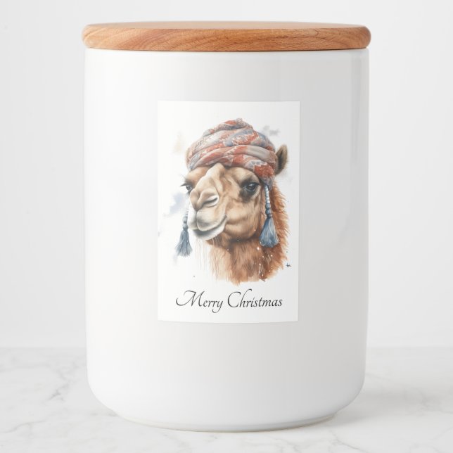 Christmas Camel  Food Label (Front)