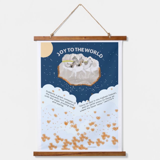 Christmas Camel Gift Caravan Hanging Tapestry (Front)