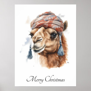 Christmas Camel Poster
