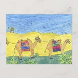CHRISTmas Camels Postcard