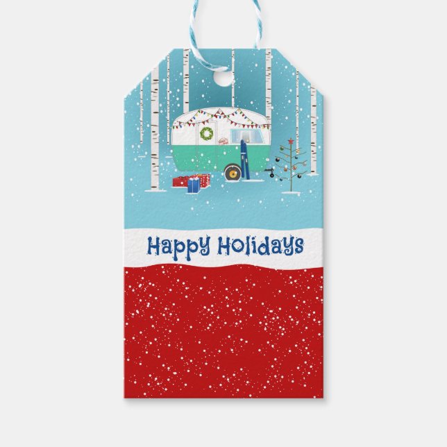 Christmas Camper Gift Tags (Front)