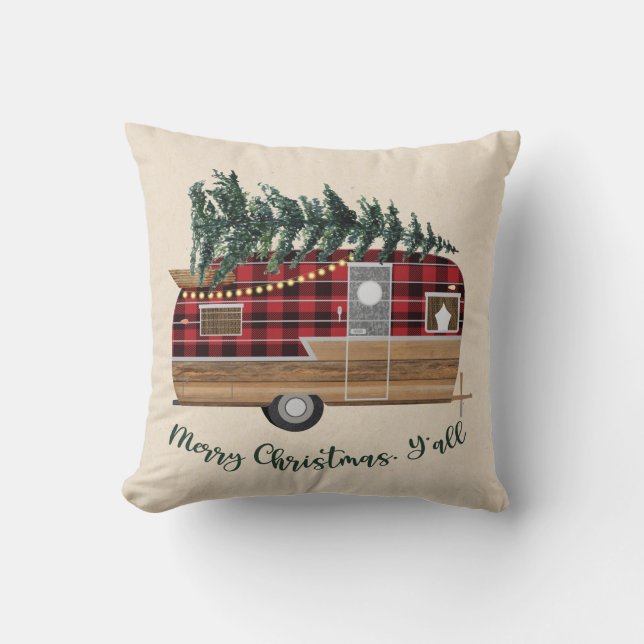 Christmas Camper Pillow (Front)