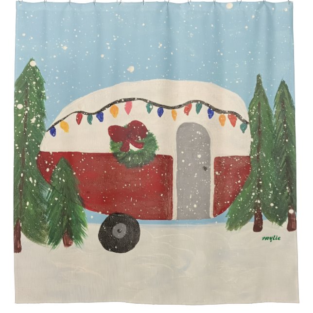 Christmas Camping Trailer (Front)