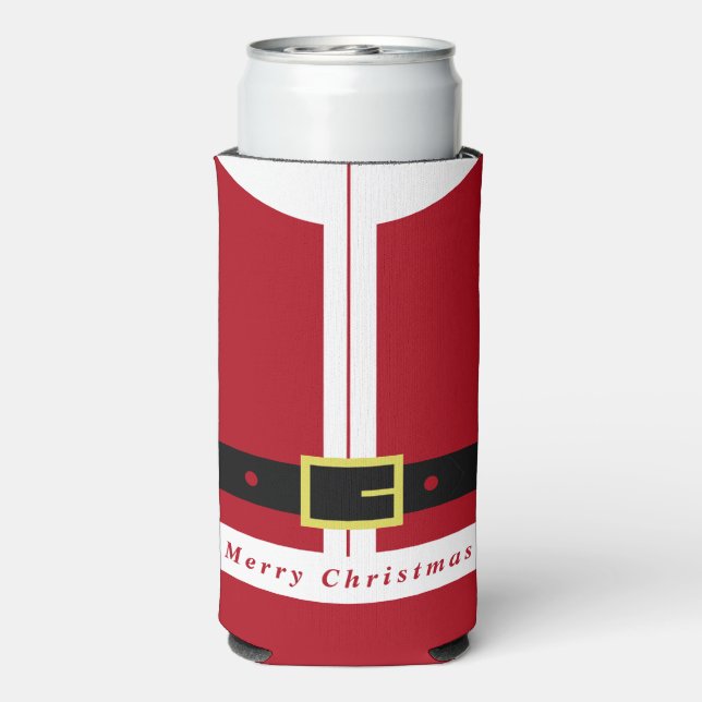 Christmas Can Cooler Santa Gift - Funny (Seltzer Back)