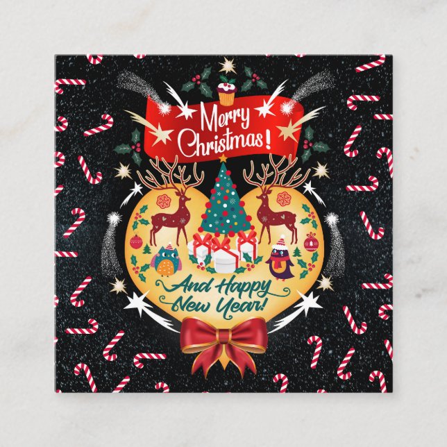Christmas Candies Enclosure Card (Front)