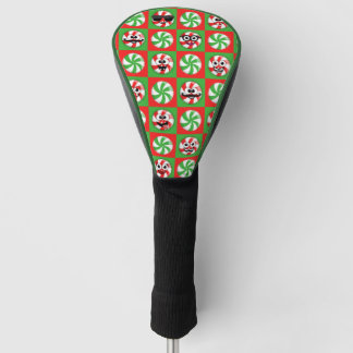 Christmas Candies Faces Golf Head Cover
