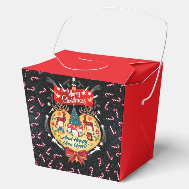 Christmas Candies Favor Box (Front)