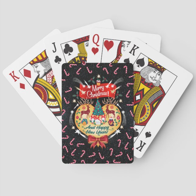 Christmas Candies Playing Cards (Back)