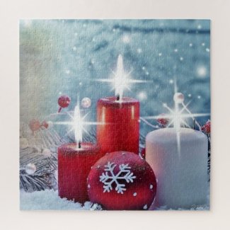 Christmas Candle 676 Piece Puzzle
