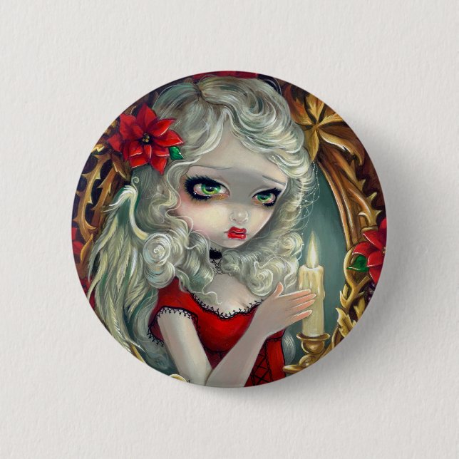 "Christmas Candle" Button (Front)
