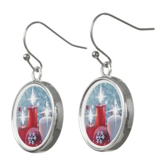 Christmas Candle Earrings