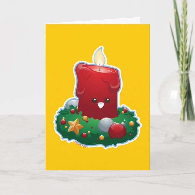 Christmas Candle Holiday Card (Front)