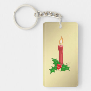 Christmas Candle Keychain