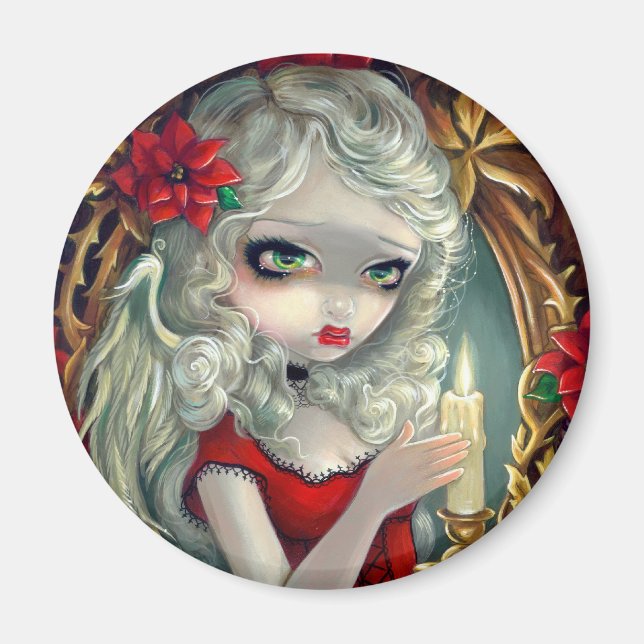 "Christmas Candle" Magnet (Front)