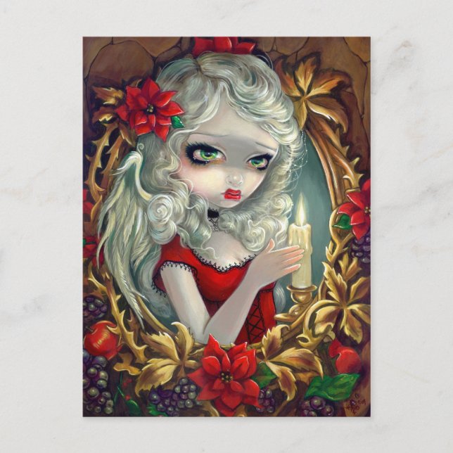 "Christmas Candle" Postcard (Front)