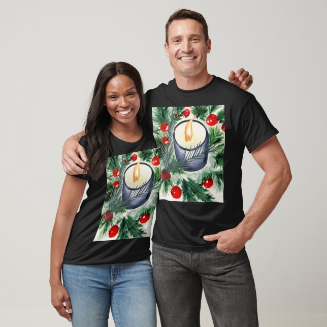 Christmas Candle T-Shirt (Unisex)
