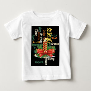 Christmas Candle Word Art T-Shirt