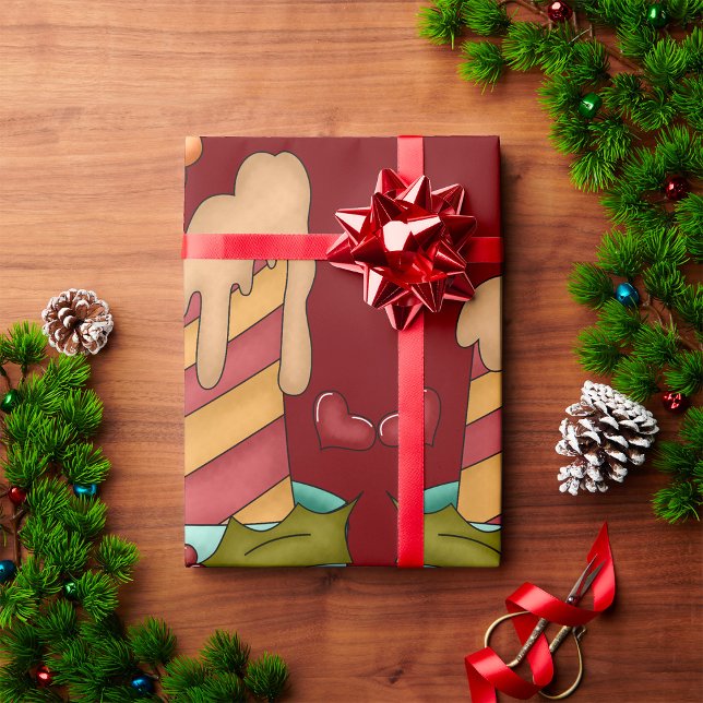 Christmas Candle Wrapping Paper (Creator Uploaded)