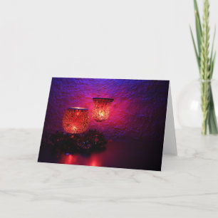 Christmas Candlelight Celebration Holiday Card