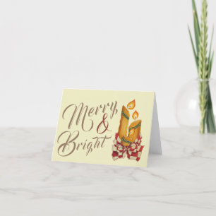 Christmas Candles greeting card