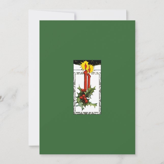 Christmas Candles Invitation (Front)