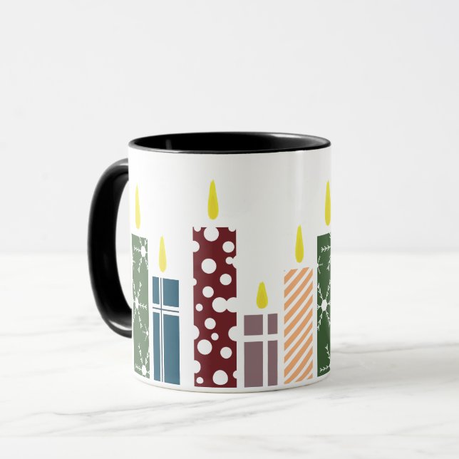 Christmas Candles Mug (Front Left)