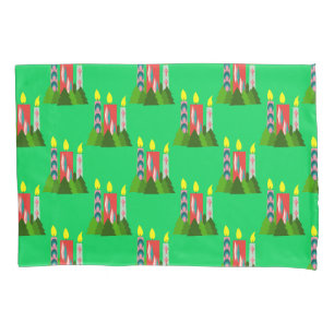 Christmas Candles Pillowcase