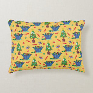 Christmas candy accent pillow
