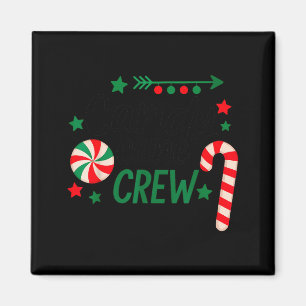 Christmas Candy Cane Crew Shirt Women Girls Boys K Magnet