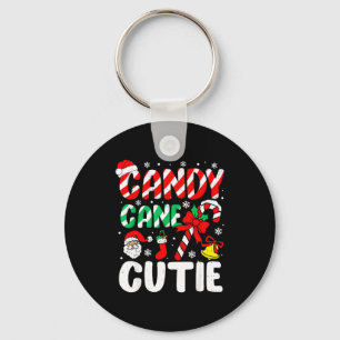 Christmas Candy Cane Cutie Xmas Holiday Toddler Ki Keychain