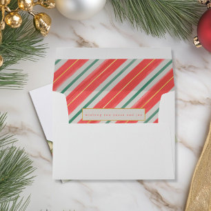 Christmas Candy Cane Envelope
