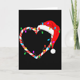 Christmas Candy Cane Heart Funny Love Candy Men Wo Card