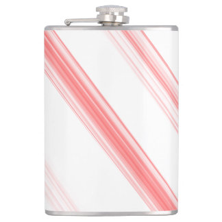 Christmas Candy Cane Holiday Vinyl Wrapped Flask
