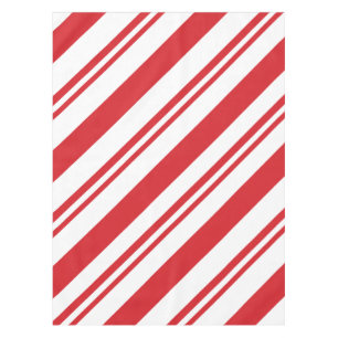 Christmas candy cane pattern tablecloth