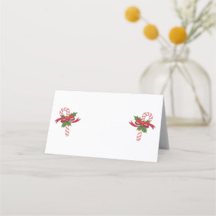 Christmas Candy Cane Place Card