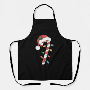 Christmas Candy Cane Santa Xmas Kids  Apron