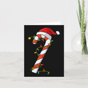 Christmas Candy Cane Santa Xmas Kids Toddler Youth Card