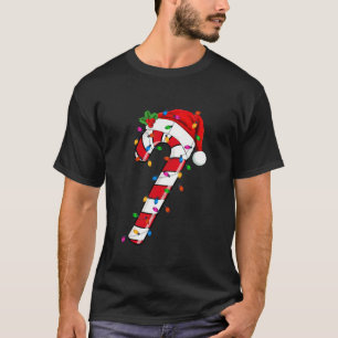 Christmas Candy Cane Santa Xmas Kids Toddler Youth T-Shirt